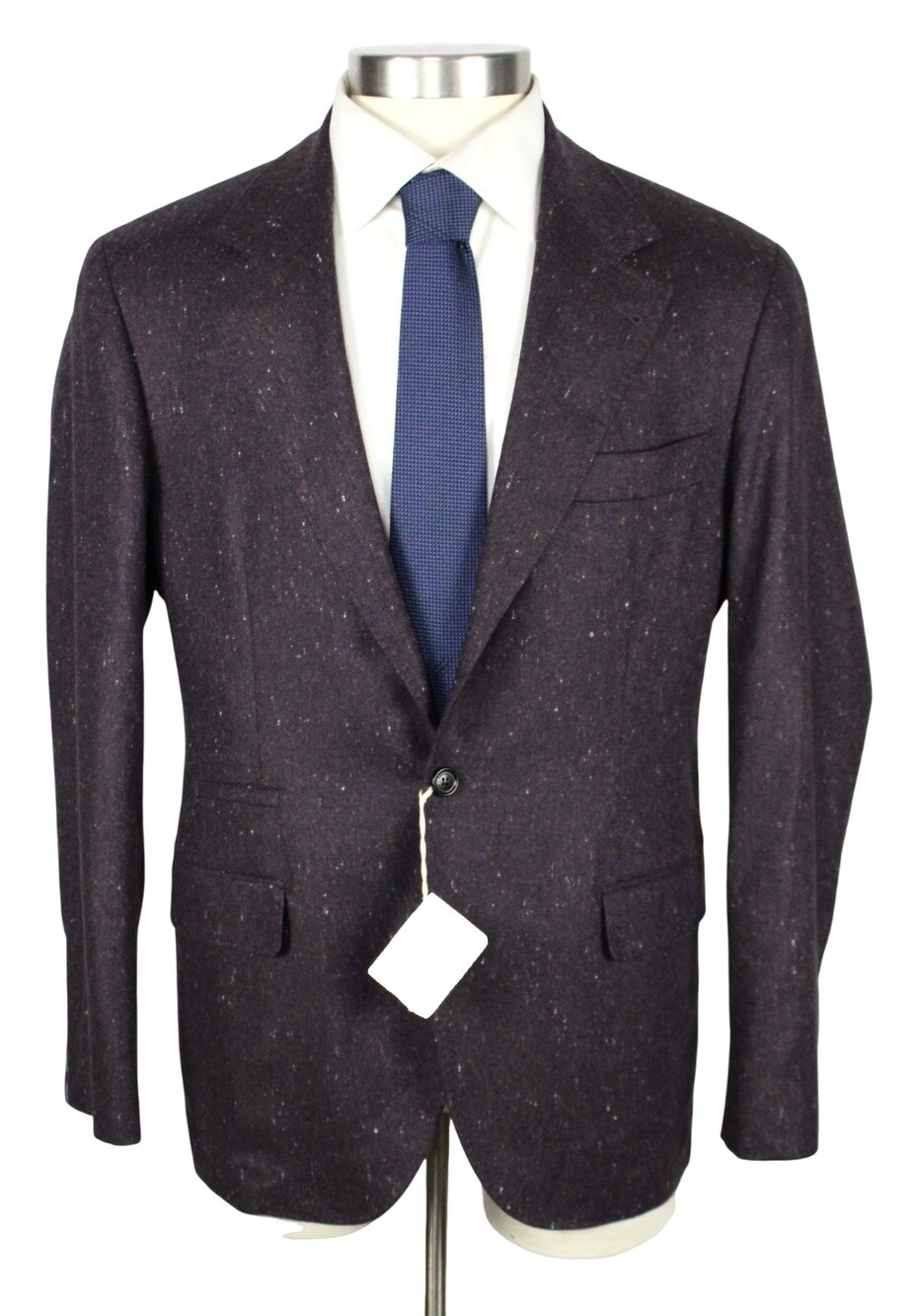 $6150 Brunello Cucinelli Blazer 38 R (48 EU) Purple Fleck Wool Cashmere Italy